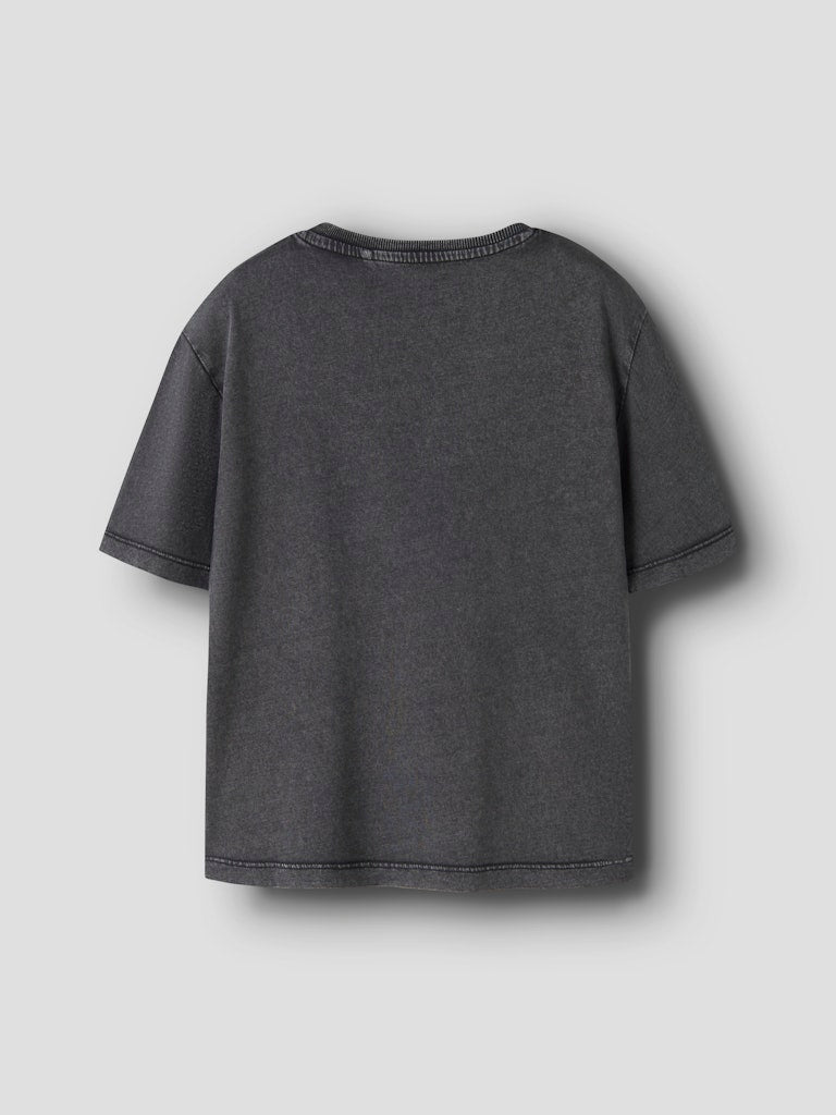 T-shirt Kortärmad Fandel Enfärgad Svart