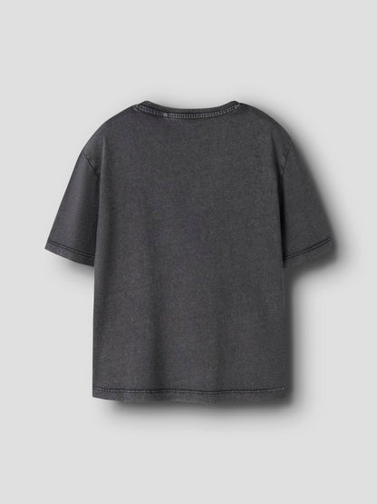 T-shirt Kortärmad Fandel Enfärgad Svart