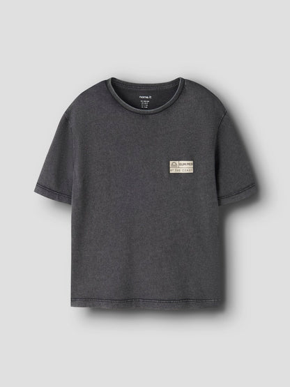 T-shirt Kortärmad Fandel Enfärgad Svart