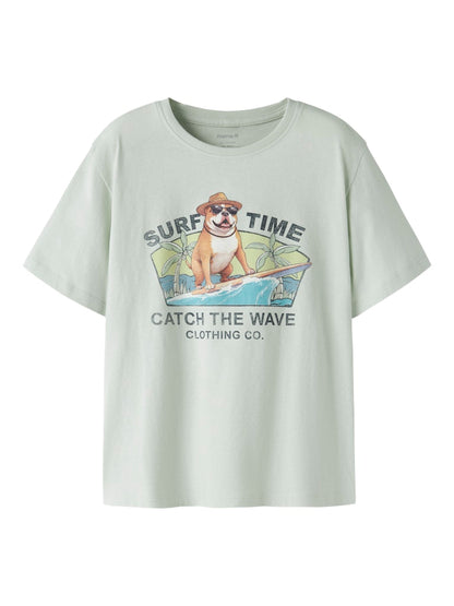 T-shirt Jowi Surf Time Hund Grön