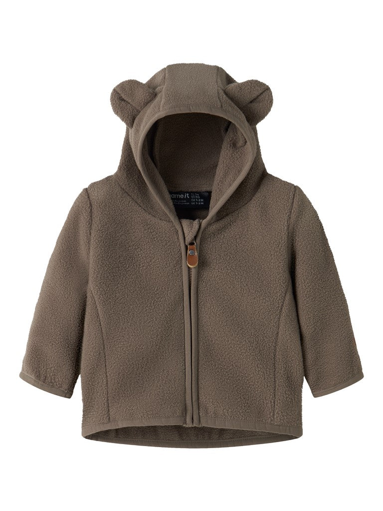 Jacka Fleece Meeko Enfärgad Brun