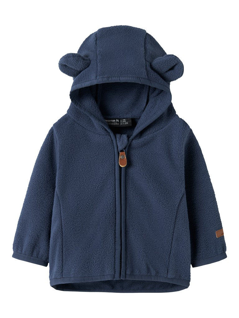 Jacka Fleece Meeko Enfärgad Blå