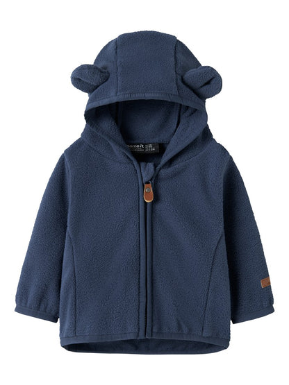 Jacka Fleece Meeko Enfärgad Blå