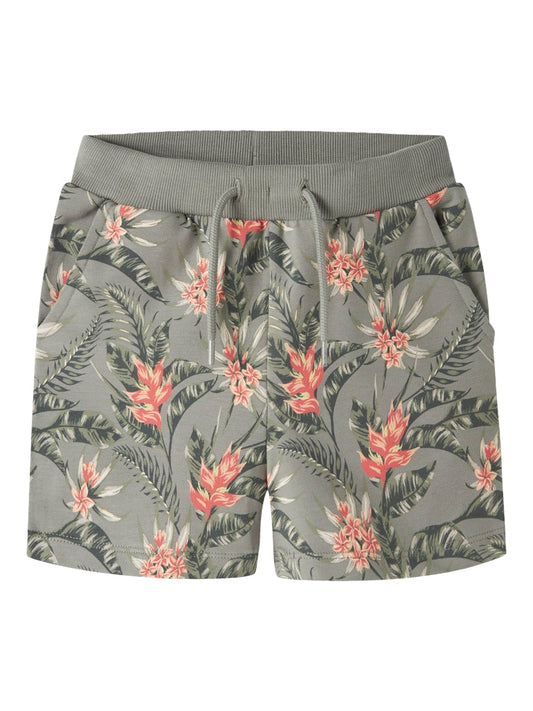 Sweatshorts Fluz M Mönstrade Grön