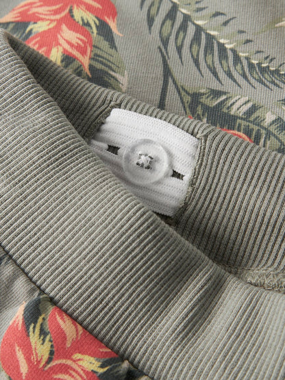 Sweatshorts Fluz M Mönstrade Grön