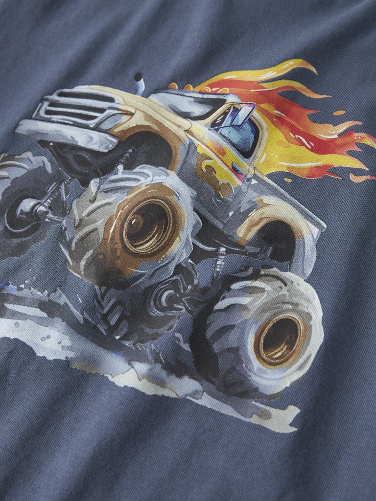 Långärmad T-shirt Bil Disa Blå