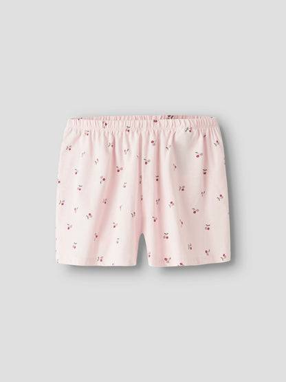 Pyjamas-set Kortärmad Körsbär Rosa