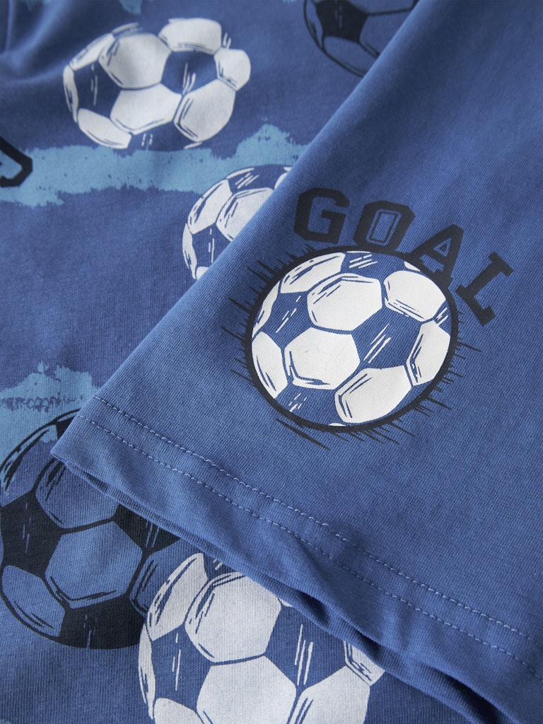 Pyjamas-set Kortärmad Fotboll Blå