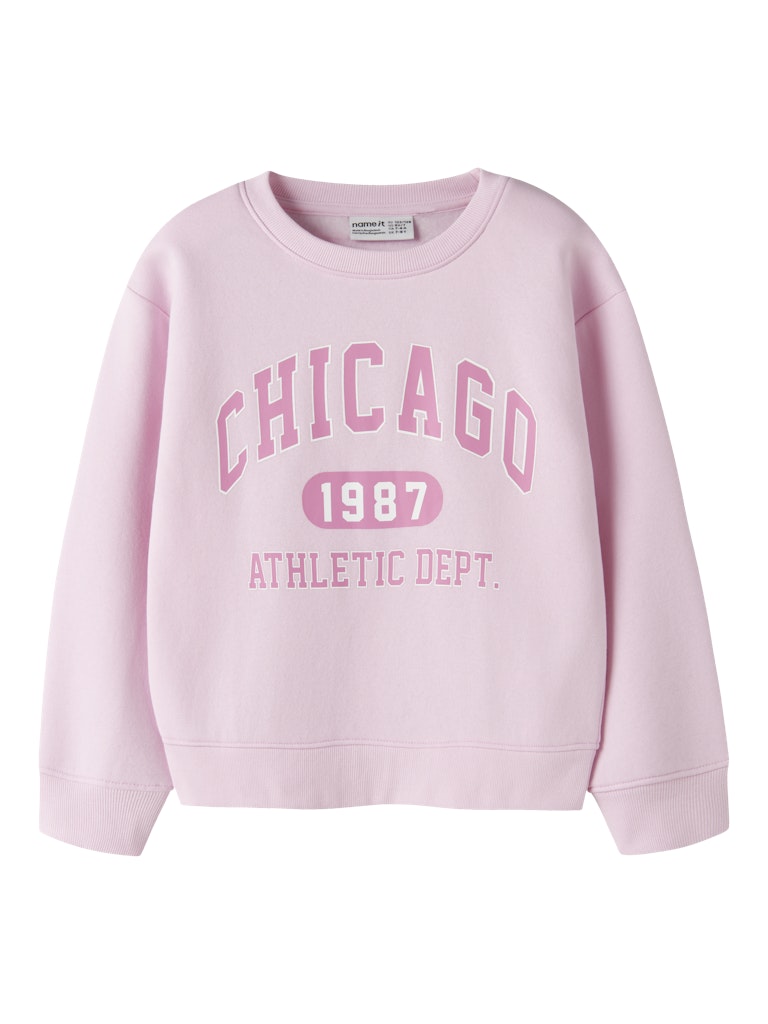 Sweattröja Chicago Enfärgad Fabia Rosa