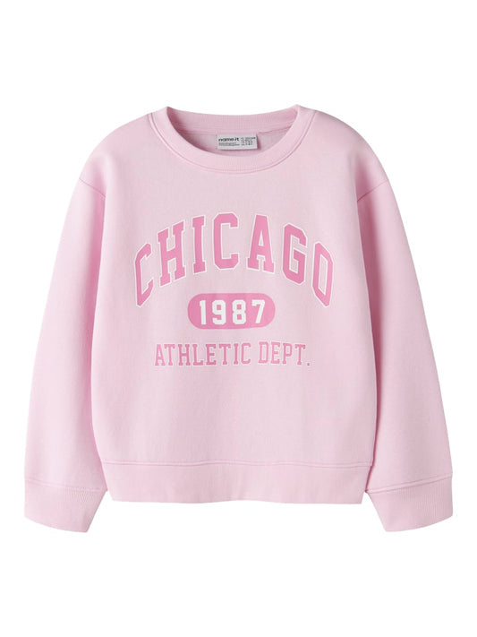 Sweattröja Chicago Enfärgad Fabia Rosa