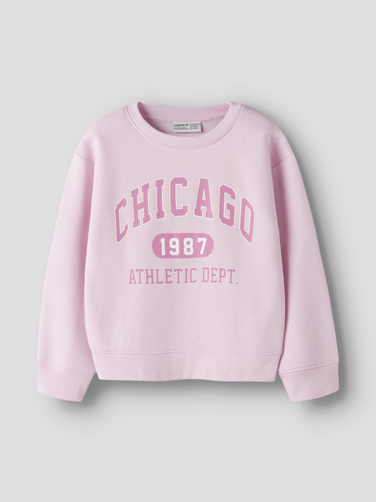 Sweattröja Chicago Enfärgad Fabia Rosa