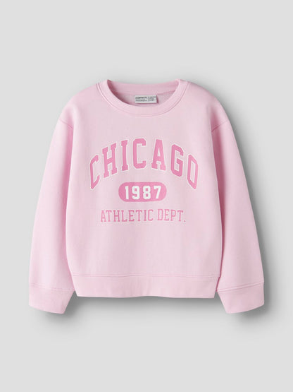 Sweattröja Chicago Enfärgad Fabia Rosa