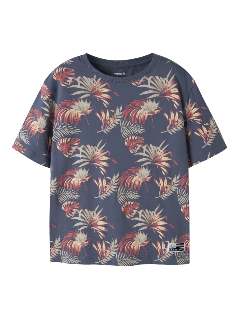 T-shirt Fluzz Kortärmad K Mönstrad Blå