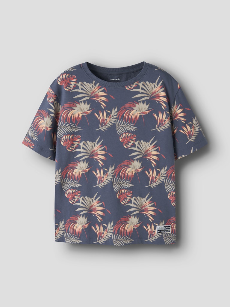 T-shirt Fluzz Kortärmad K Mönstrad Blå