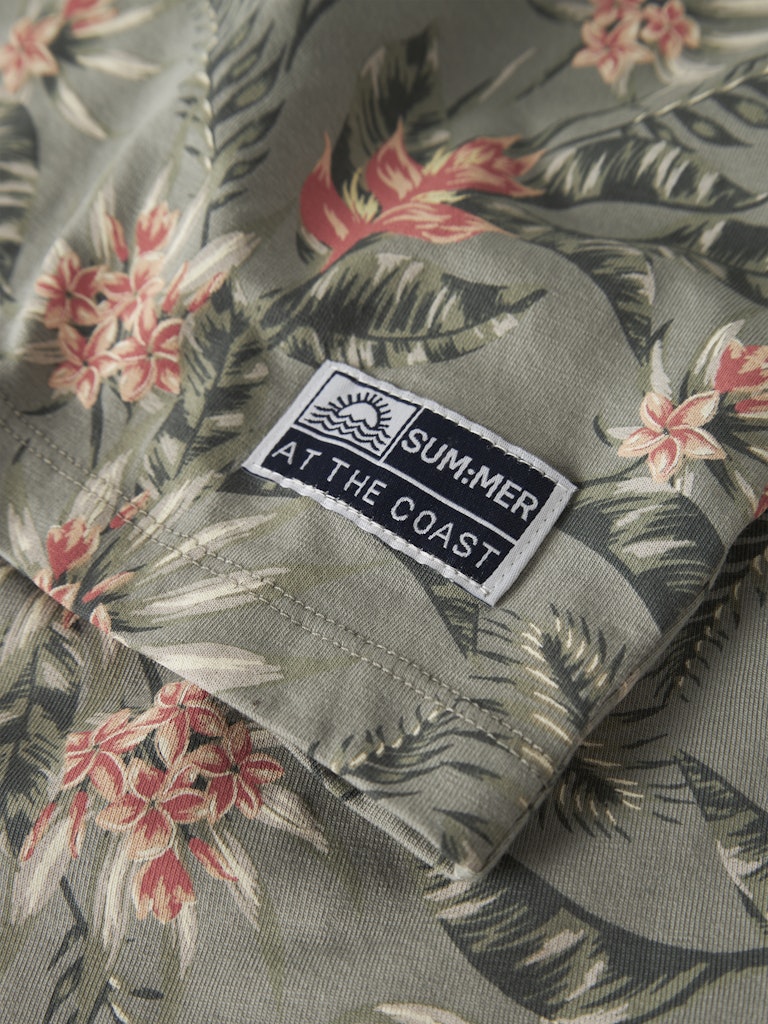 T-shirt Fluzz Kortärmad K Mönstrad Grön