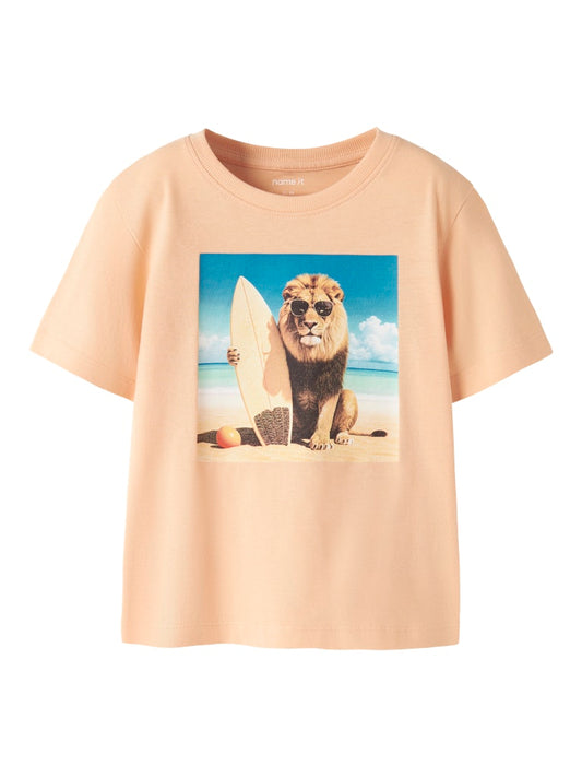 Kortärmad T-shirt Voto Lejon Orange