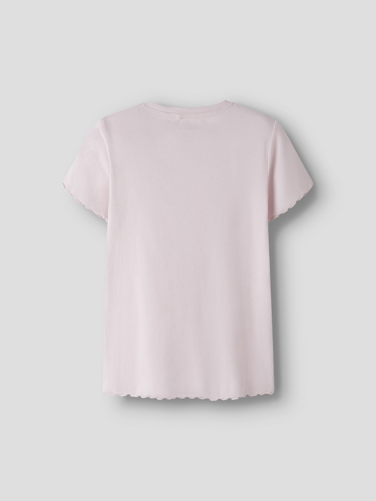 Topp Kortärmad Citron Vemma Ribbad Rosa