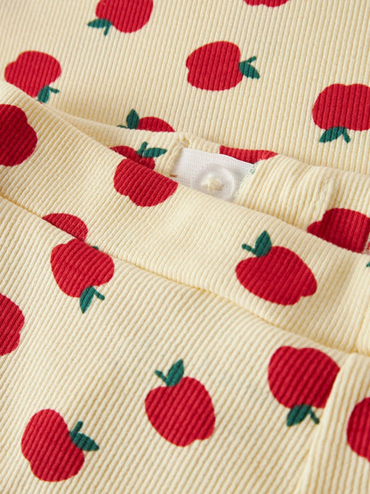 Shorts Ribbade Vemma Äpplen Gul