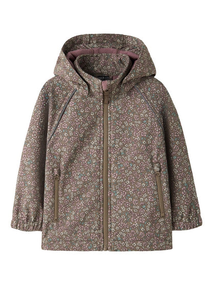 Softshell Jacka Vattentät Alfa08 Blommor Brun
