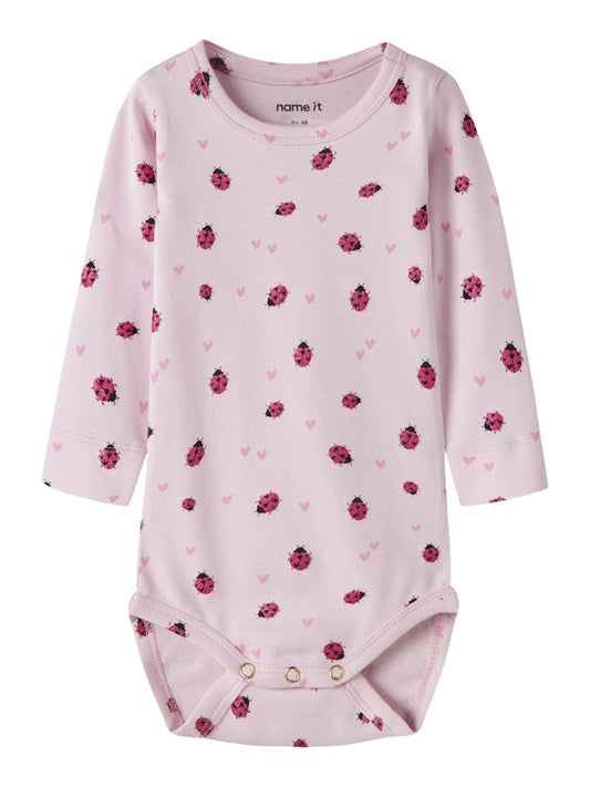 Body Långärmad Haline Nyckelpigor Rosa