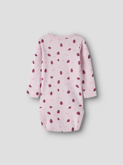 Body Långärmad Haline Nyckelpigor Rosa