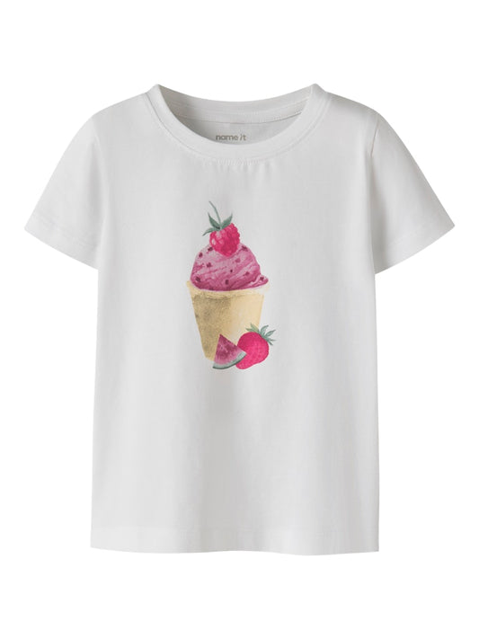 Topp Kortärmad Glass Jovinas Vit