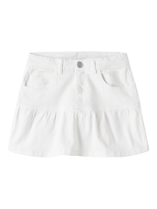 Kjol Twill Roxy Enfärgad Vit