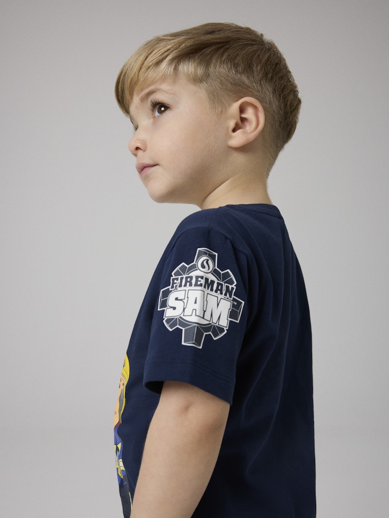 T-shirt Brandman Sam Arson Marinblå