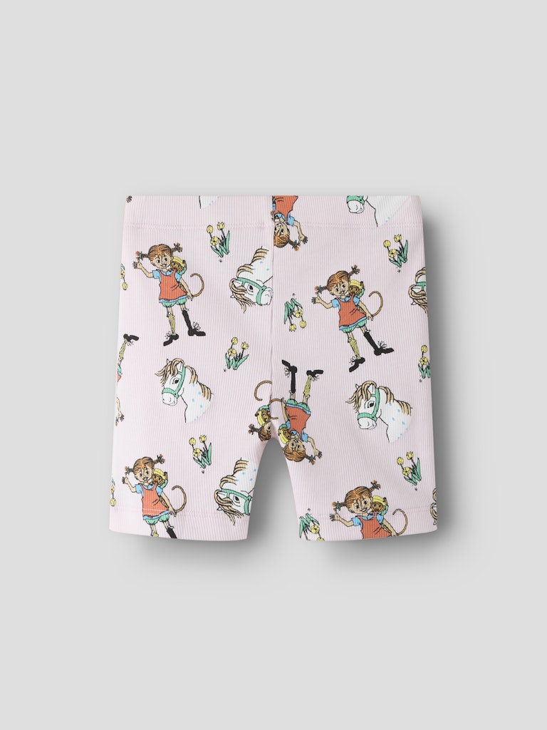 Shorts Cykelbyxa Pippi Långstrump Ribbade Mara Rosa