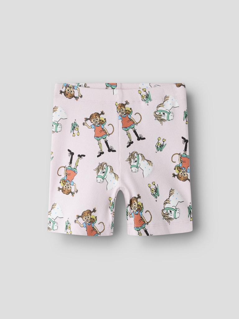 Shorts Cykelbyxa Pippi Långstrump Ribbade Mara Rosa
