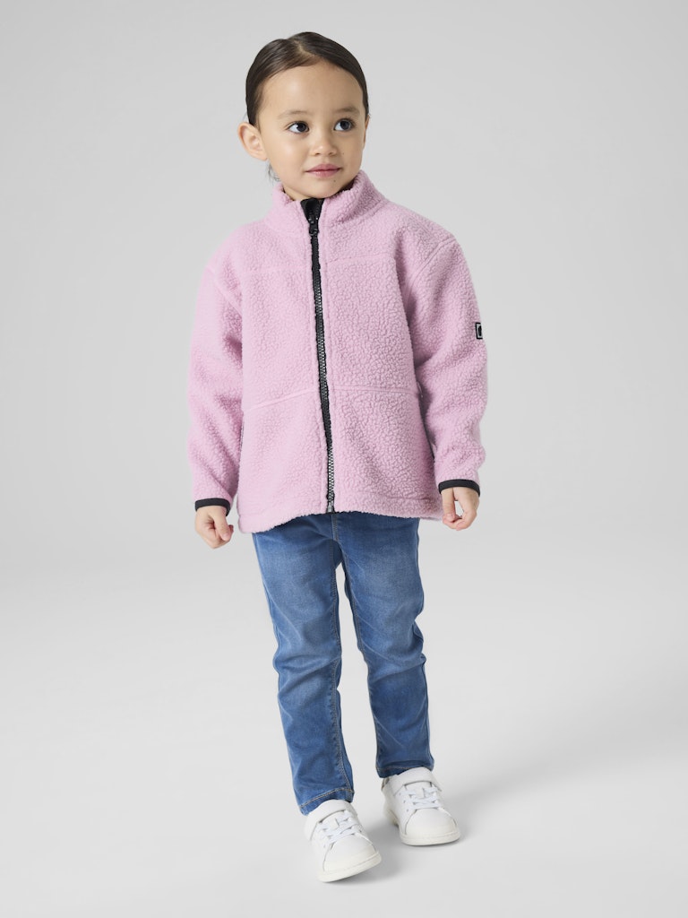 Jacka Teddy Bulina Enfärgad Rosa