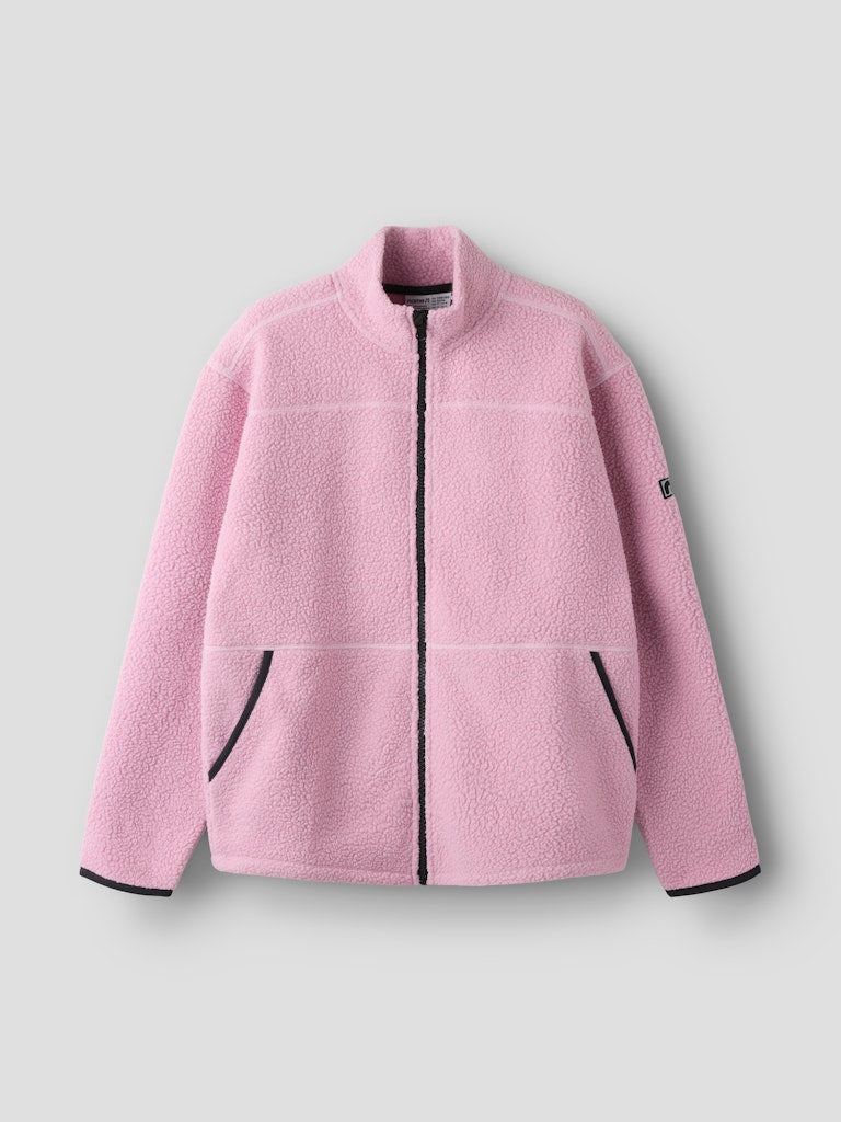 Jacka Teddy Bulina Enfärgad Rosa