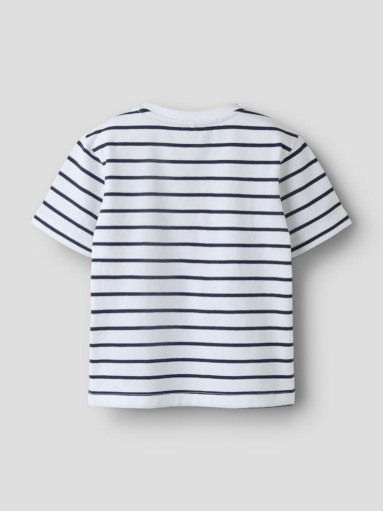 T-shirt Kortärmad Emil Randig Miall Vit