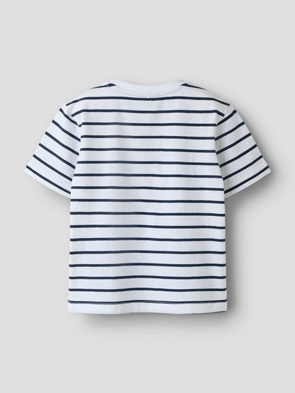 T-shirt Kortärmad Emil Randig Miall Vit
