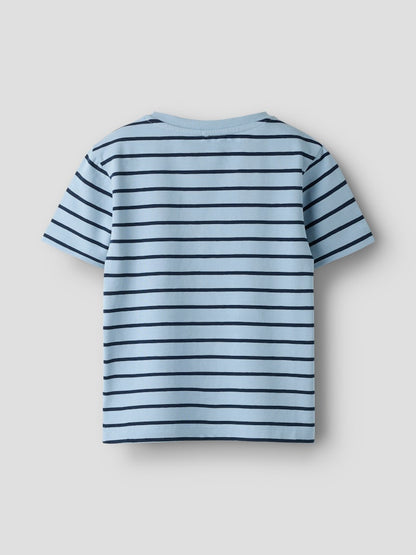 T-shirt Kortärmad Emil Randig Miall Ljusblå