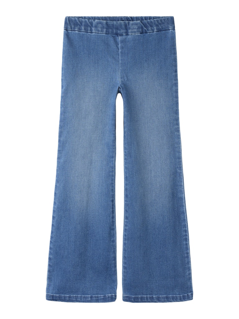 Bootcutjeans Polly Resårmidja Medium Blå
