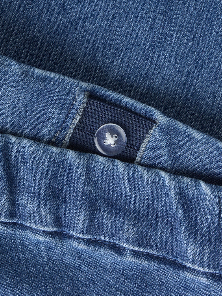 Bootcutjeans Polly Resårmidja Medium Blå