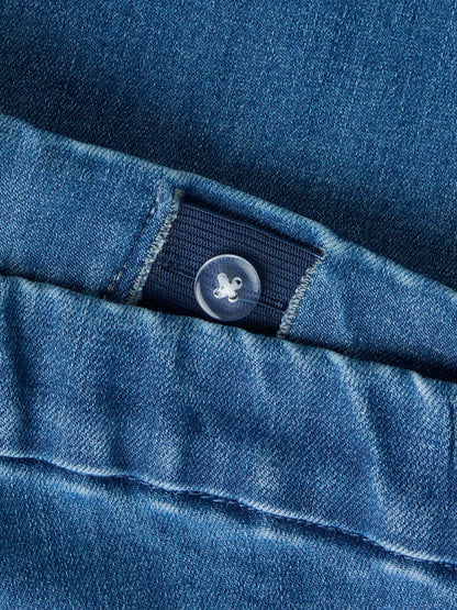 Bootcutjeans Polly Resårmidja Medium Blå