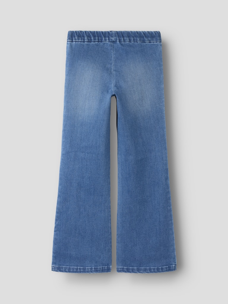 Bootcutjeans Polly Resårmidja Medium Blå