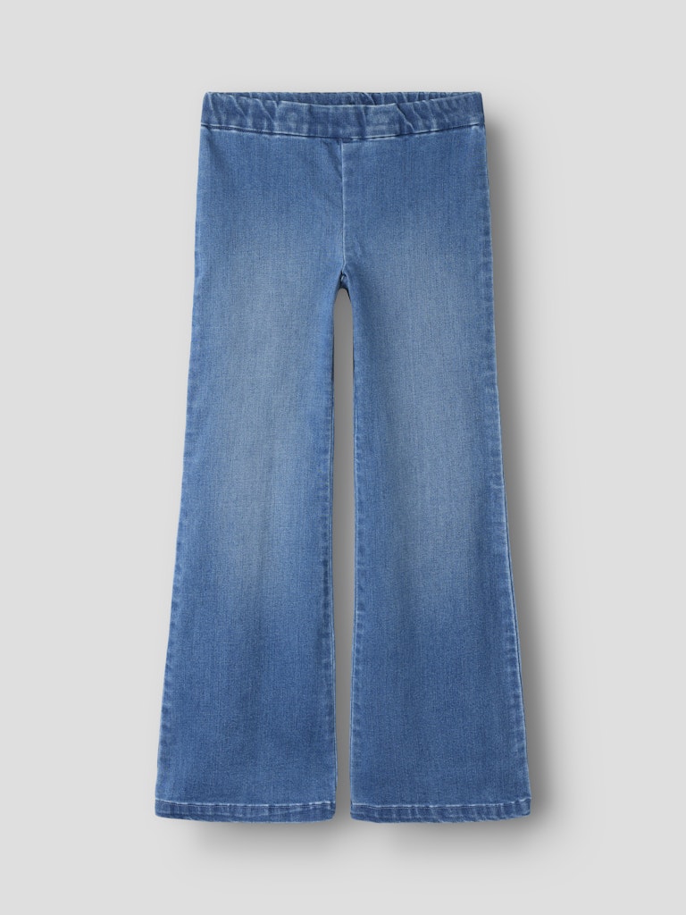 Bootcutjeans Polly Resårmidja Medium Blå