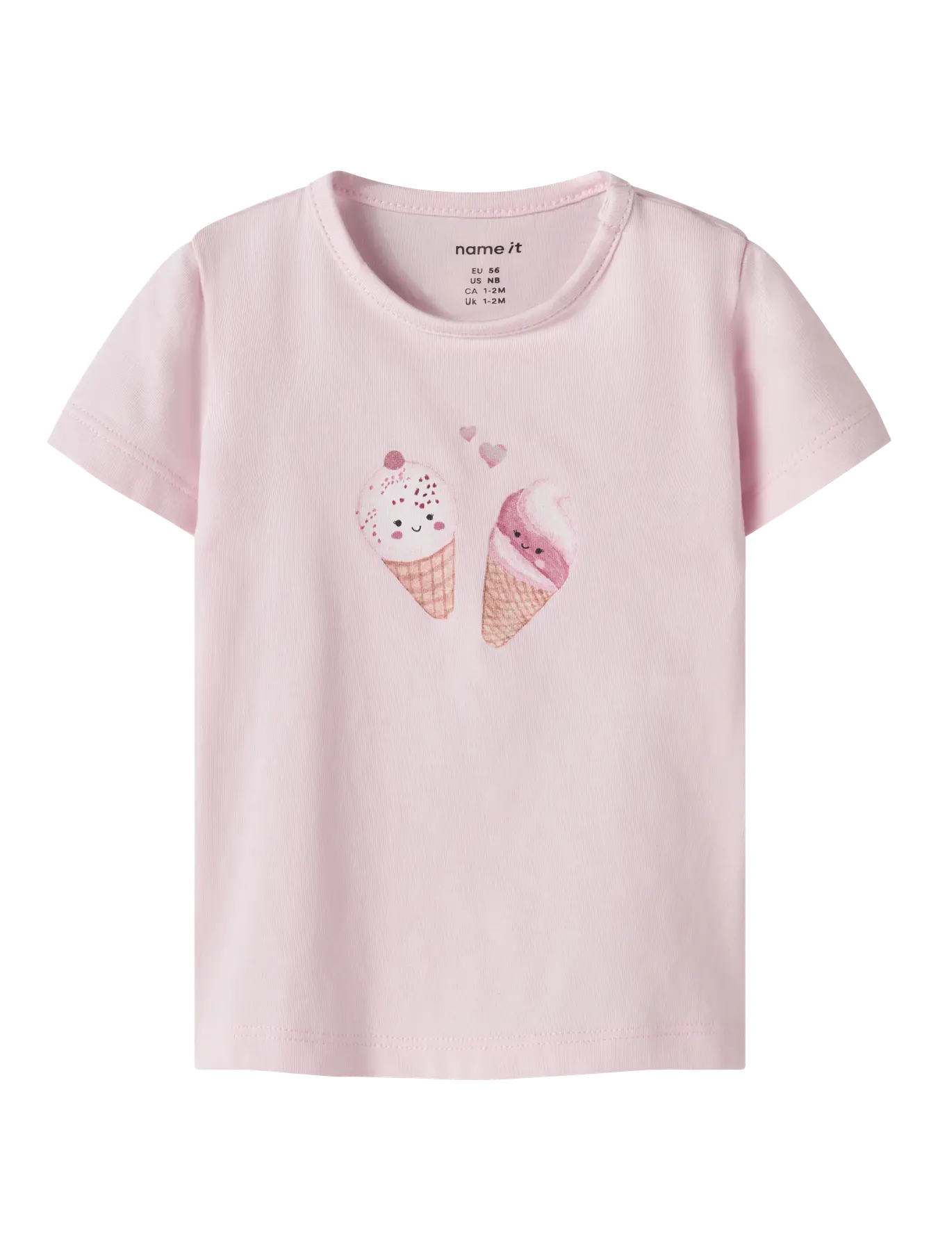 T-shirt Kortärmad Glassar Jacoba Ljusrosa