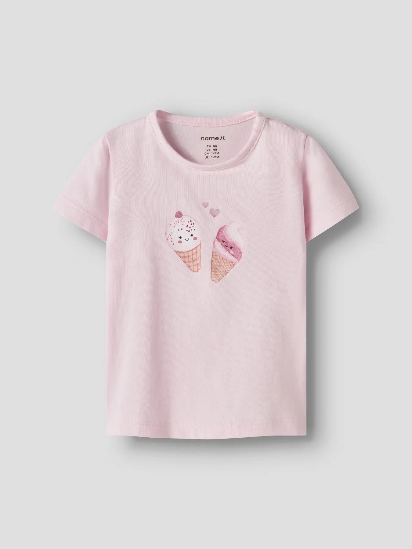 T-shirt Kortärmad Glassar Jacoba Ljusrosa