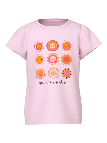 Topp Kortärmad Solar Vibeke Rosa