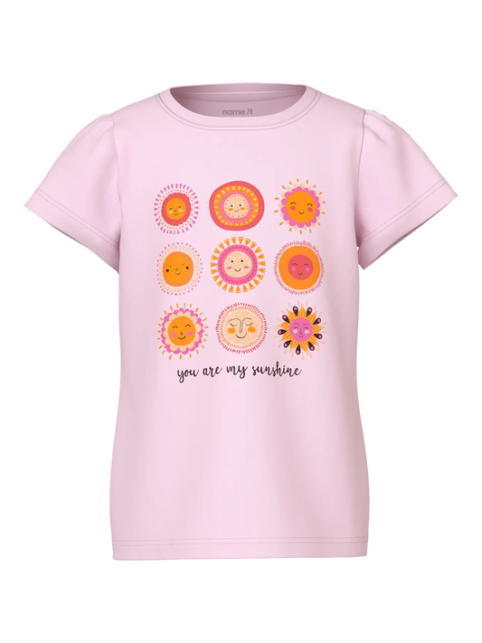 Topp Kortärmad Solar Vibeke Rosa