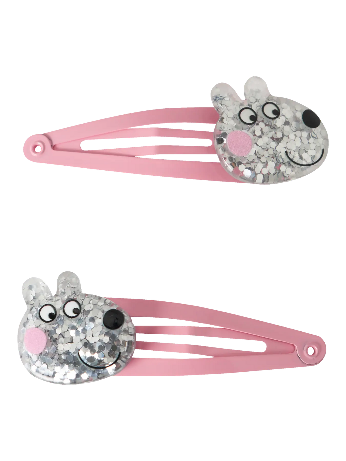 Hårspännen Greta Gris 2-pack Arna Rosa/Silver
