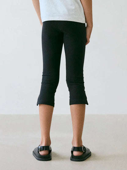 Caprileggings Jennela  Enfärgad Svart