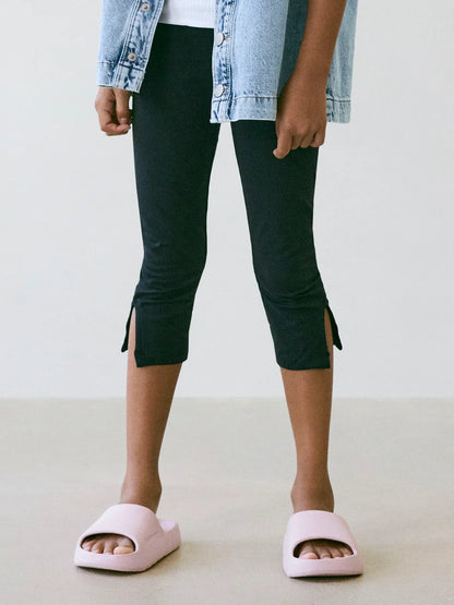 Caprileggings Jennela  Enfärgad Svart