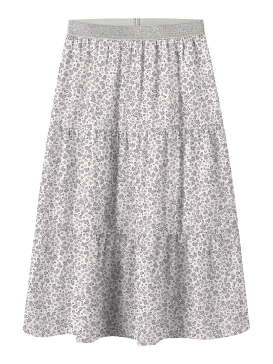 Långkjol Fany Småblommig Lila