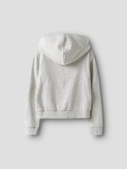 Hoodie Mille Sweat Dragkedja Enfärgad Grå