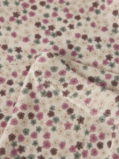 Leggings Blommor Lianna Beige